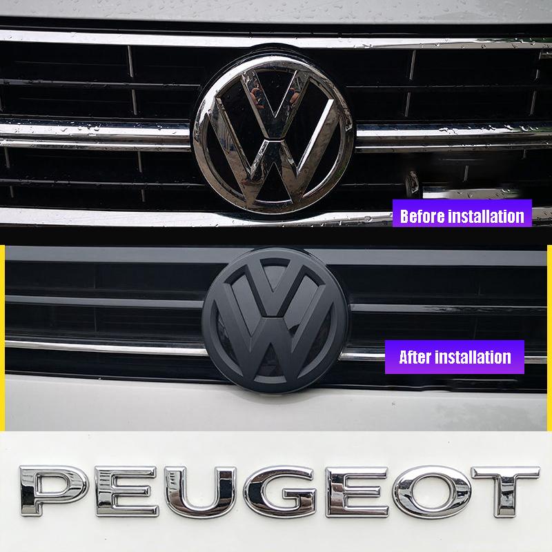 AGLNX1 1Set Front Grille Rear Trunk Car Decoration Sticker Auto decal For VW Golf Amarok T5 Phaeton Teramont ID3 Tiguan T-Cross Passat