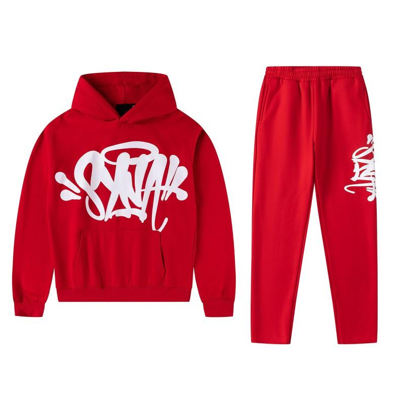 Womens Hip Hop Foam Print Hoodie Sweatpants Set Casual Streetwear