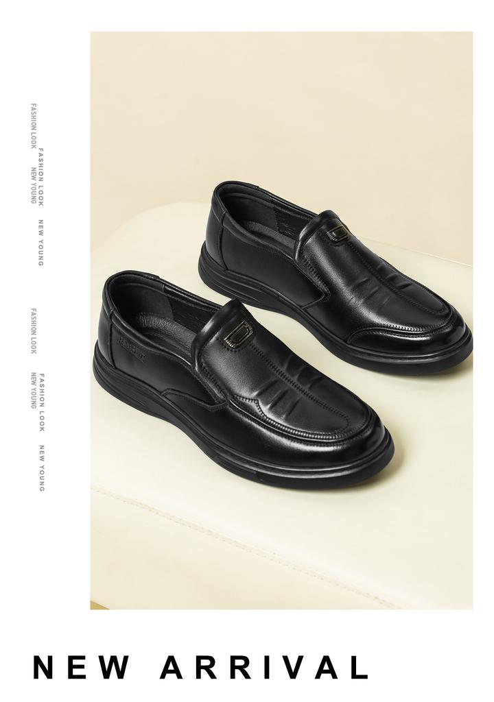 Caesar Men's Genuine Leather Business Casual Shoes - Model 2026