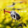 New RC Drone 6 Channel Military Helicopter LED Mini Drone with Camera HD 8K Wifi FPV Drone Remote Control Aircraft Toy Boys
