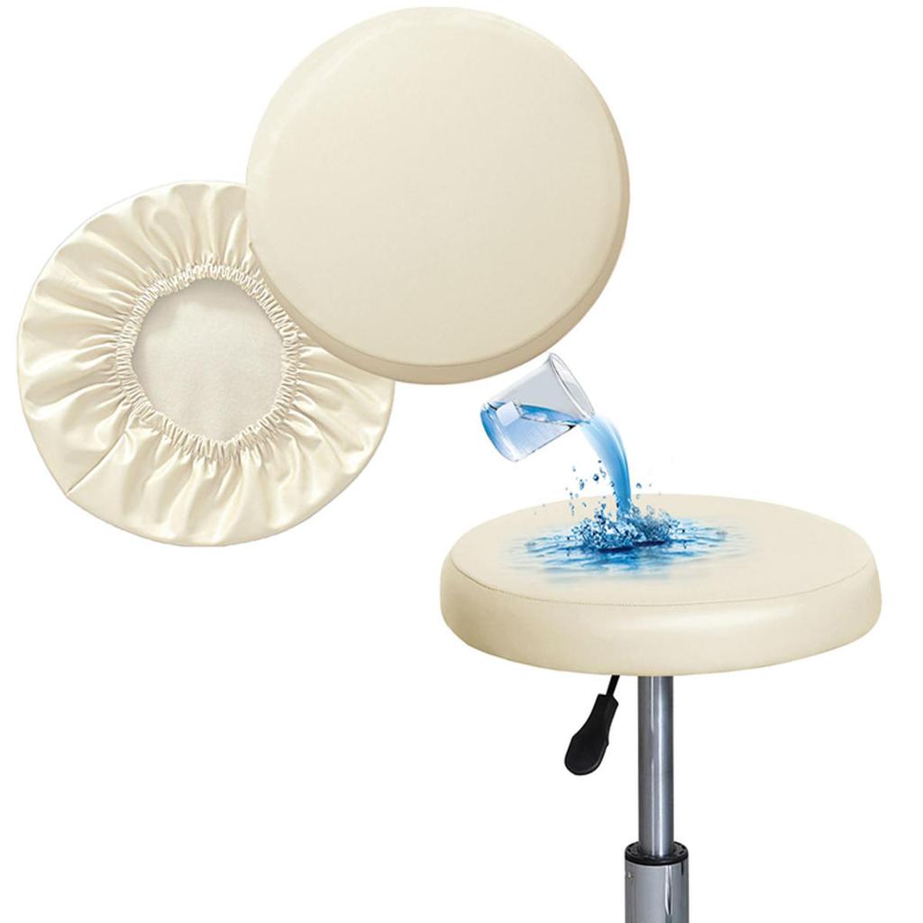 Простой чехол для табурета Барный чехол для круглого поворотного стула Универсальный чехол для сиденья Чехол для стула для кофейни Однотонные накладки