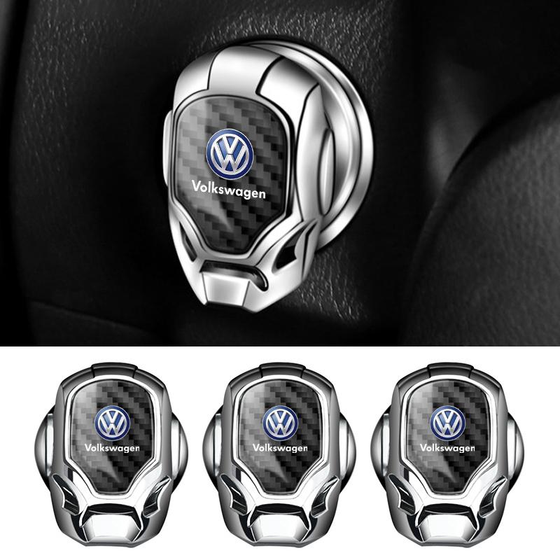 Car Styling ONE-CLICK Start Buttons Protective Cover Decor For Volkswagen Golf GTI MK1 MK2 MK3 MK4 MK5 MK6 MK7 MK8