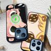 Кавайная Милая Черная Большие Глаза Крутая Магнитная Для iPhone 17 16 14 13 12 11 15 Pro Air Max Plus Чехол Для Телефона Беспроводная Зарядка