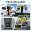 Powerful RV Door Holder, Upgrade Snap Noiseless Trailer Door Latch, Metal Van Door Holder Catch, T-Style Door Holder