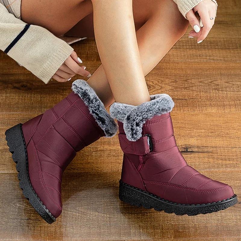 Snow Boots Women New Shoes Woman Waterproof Women Shoes Keep Warm Boots for Women Plush Fashion Winter Boots