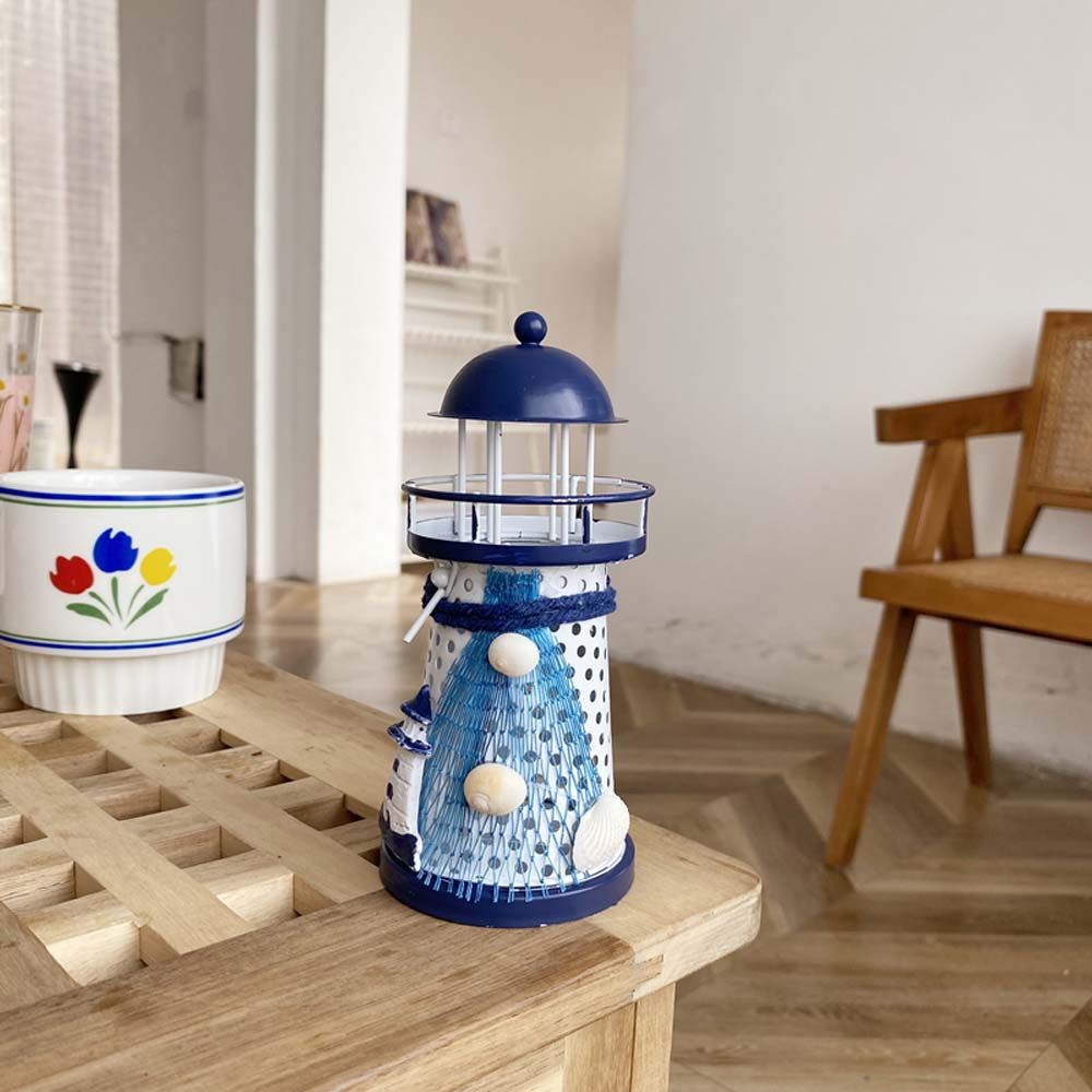Vintage Creative Table Party Lighthouse Home Decor Candle Stand Candlestick Candle Holder Mediterranean Tower