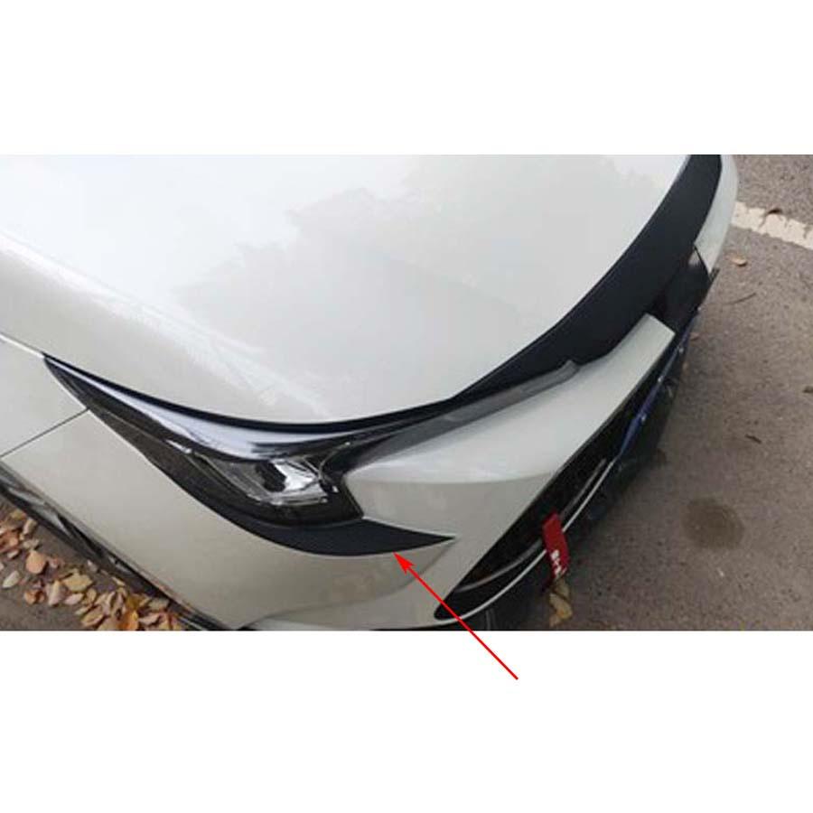 Черная накладка на фары, наклейка, накладка для Toyota Corolla 2019 - 2021