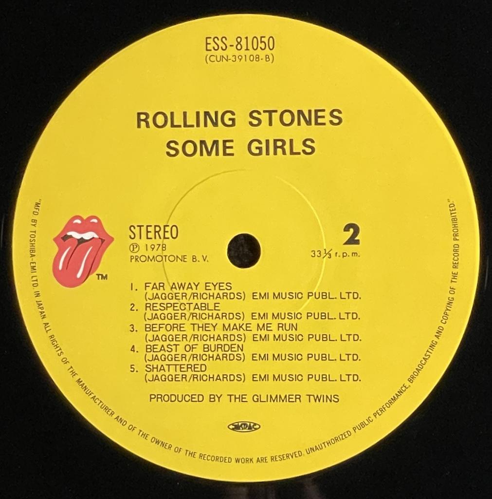 [Preloved] THE ROLLING STONES - SOME GIRLS | Vinyl Record Obi | Shipped from Japan | USED