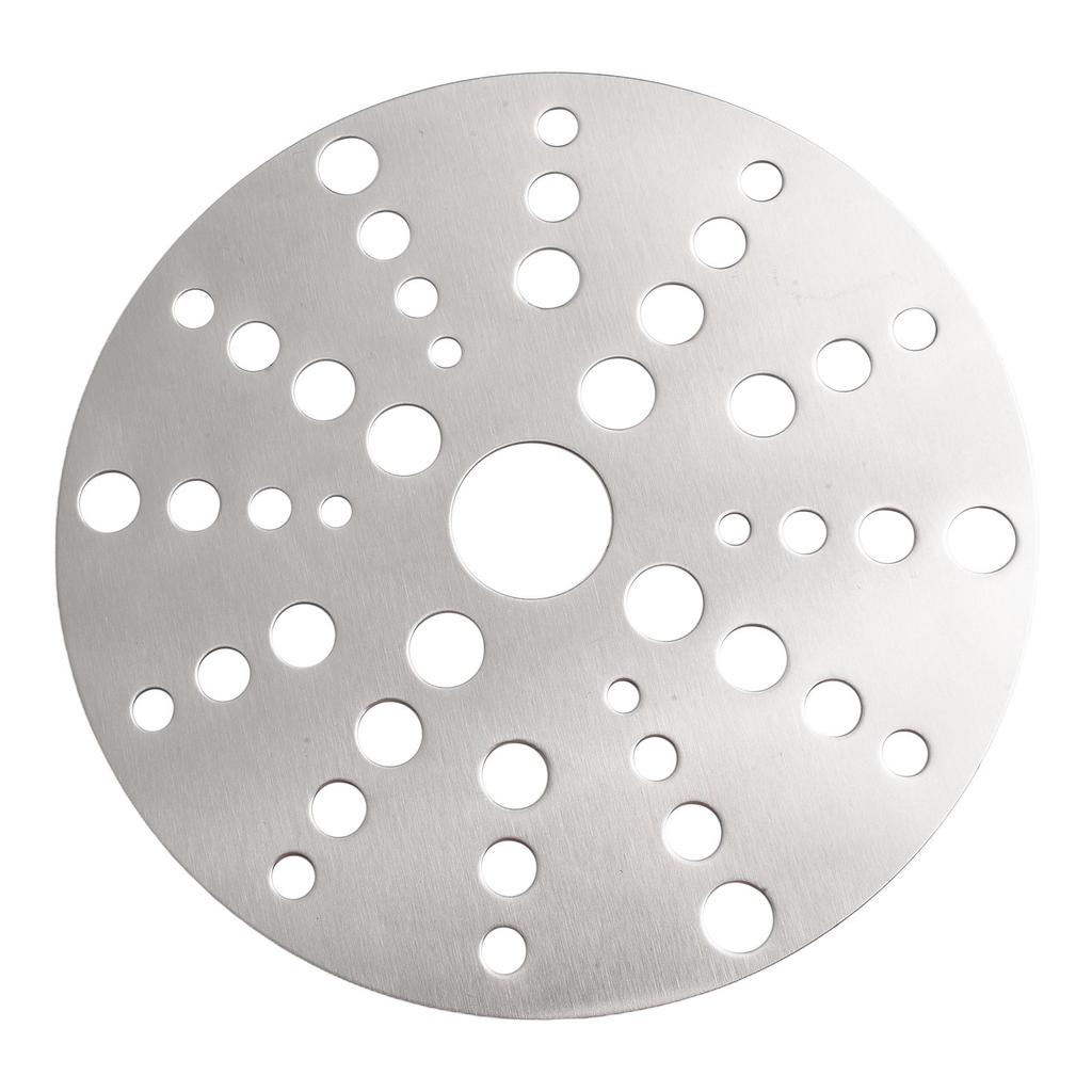 Диск-рассеиватель тепла Пластина-рассеиватель тепла Кухонное использование Красивый дизайн с отверстиями Равномерное распределение тепла Пищевая нержавеющая сталь