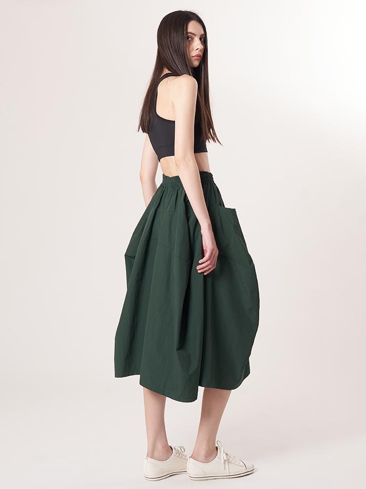 ATHPLATFORM Aw52Pt36 Tech Flare Pants_Dark Green