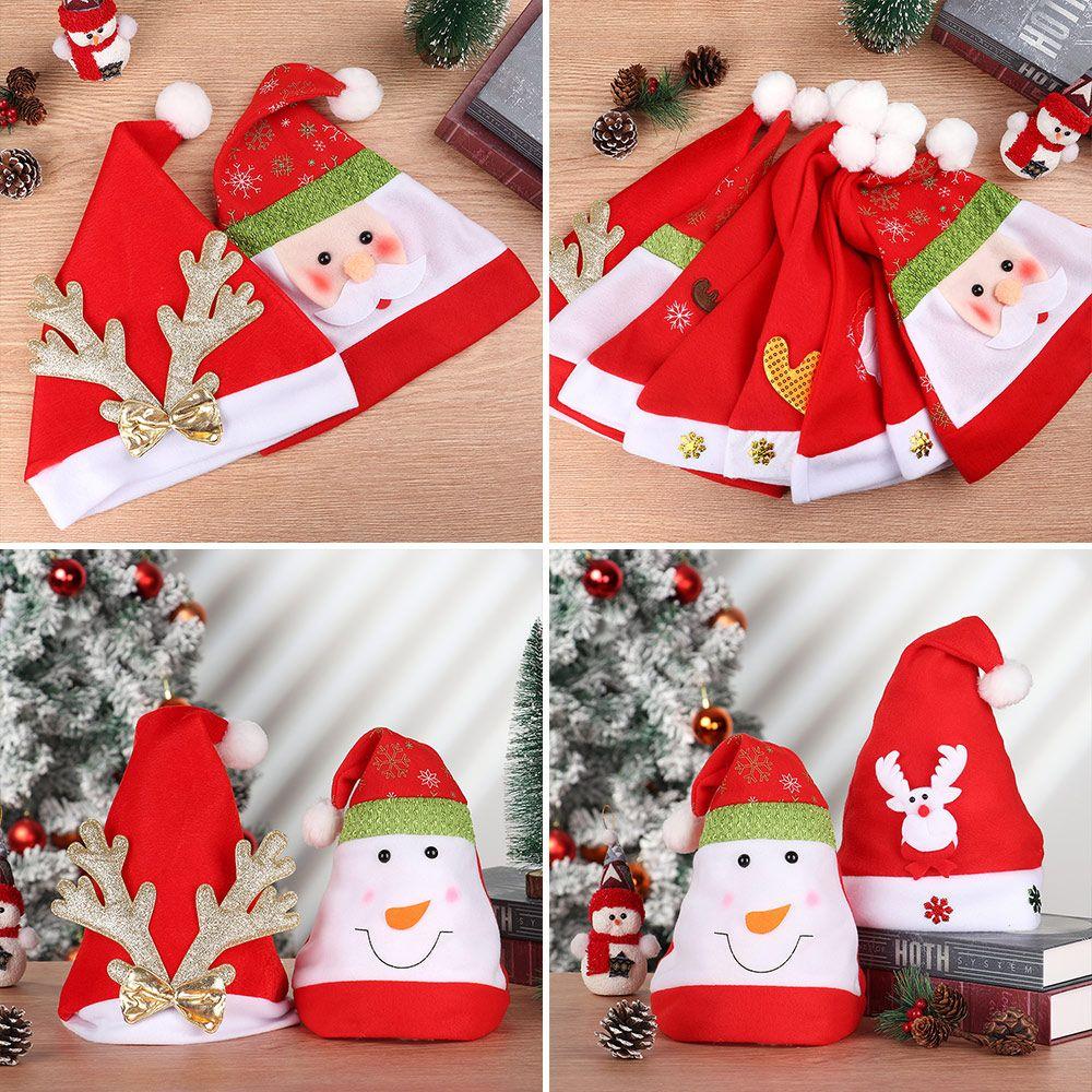 Christmas Gift Lovely Classic Santa Claus Cap Christmas Hat Festival Supplies Plush