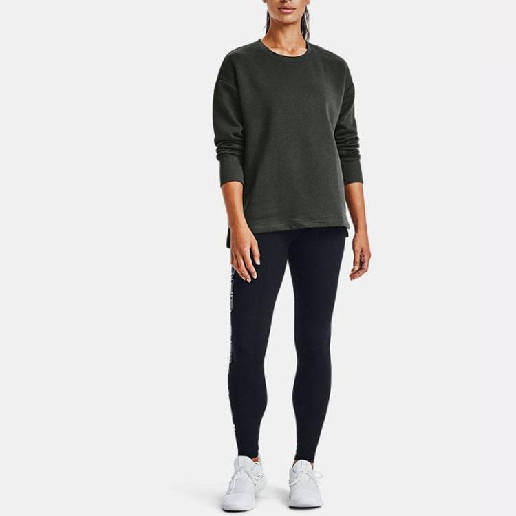 Under Armour Favorite Wordmark Print Stretch Fitness Leggings Women Leggings Black 1356403-001