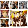 1 шт. Аниме Haikyuu Наволочка Квадратная Подушка Спальня Диван Досуг Комфортная Подушка Автомобиль Гостиная Домашнее Украшение