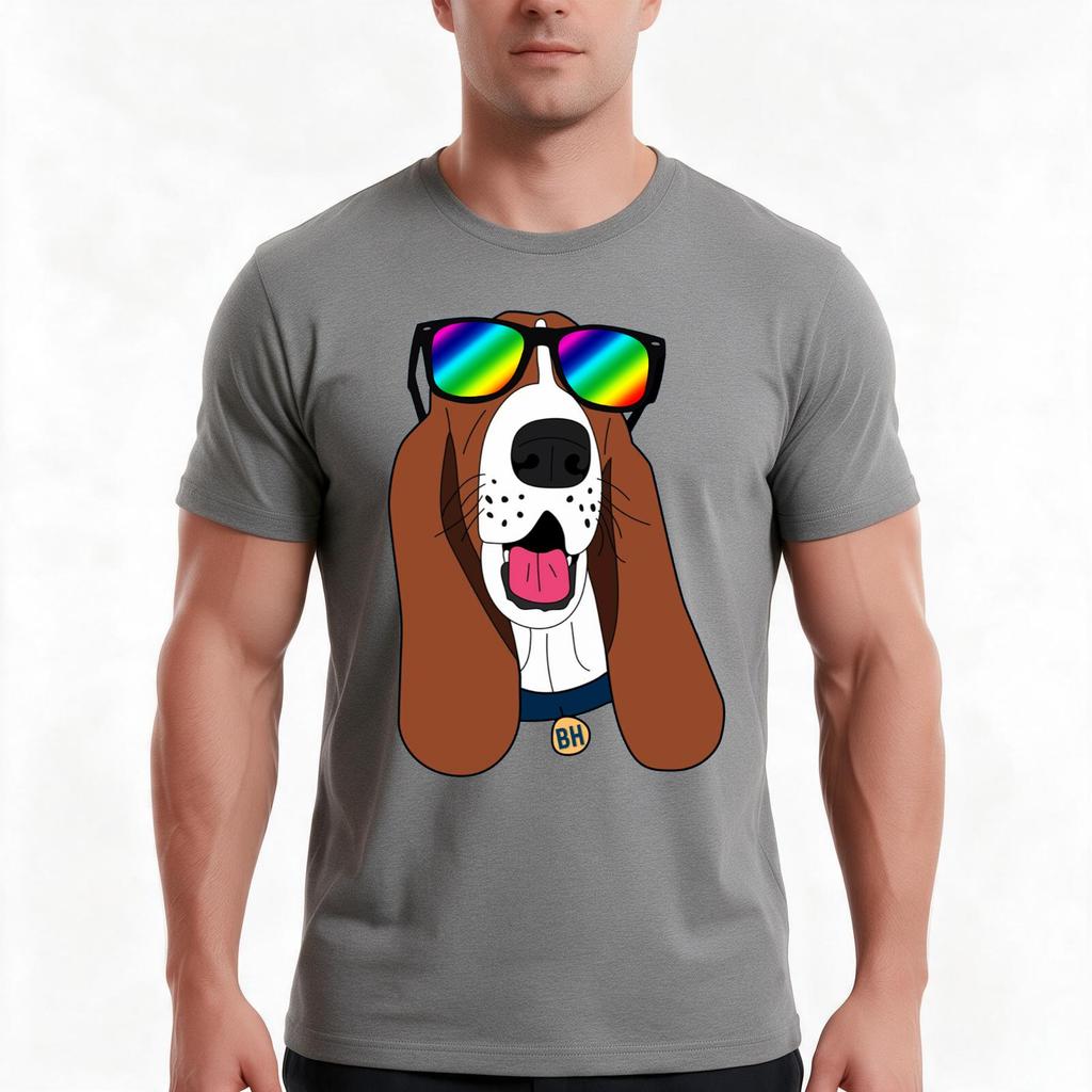THE COOLEST STYLISH BASSET HOUND TShirt Summer Casual Cotton Tee Oversized Streetwear Tops Vintage Graphic Print