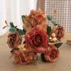 Accessories Simulation Peony Flower Silk Petals Faux Flower Fake Floral Bouquet  Home Decoration