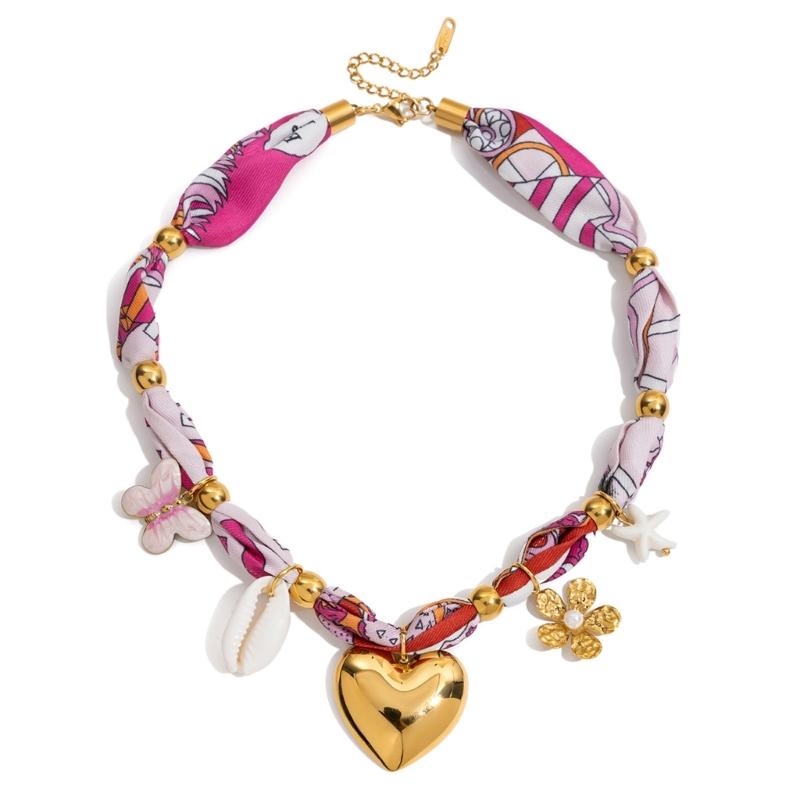 Stylish Oceanics Inspired Shell Dopamine Necklace Adjustable Portable Chain for Women Daily Wear