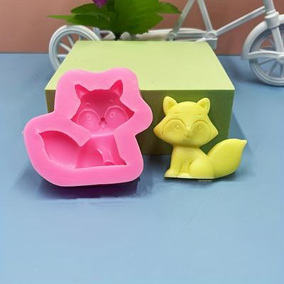 1 шт. силиконовая форма для торта, серия животных, шоколадные конфеты, переворачивающиеся, мультяшная милая лиса, форма для животных, выпечка, капельный клей
