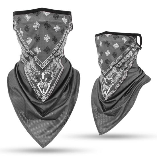 Outdoor Paisley Print Earloop Face Anti-UV Breathable Scarf Cover Neck Gaiter