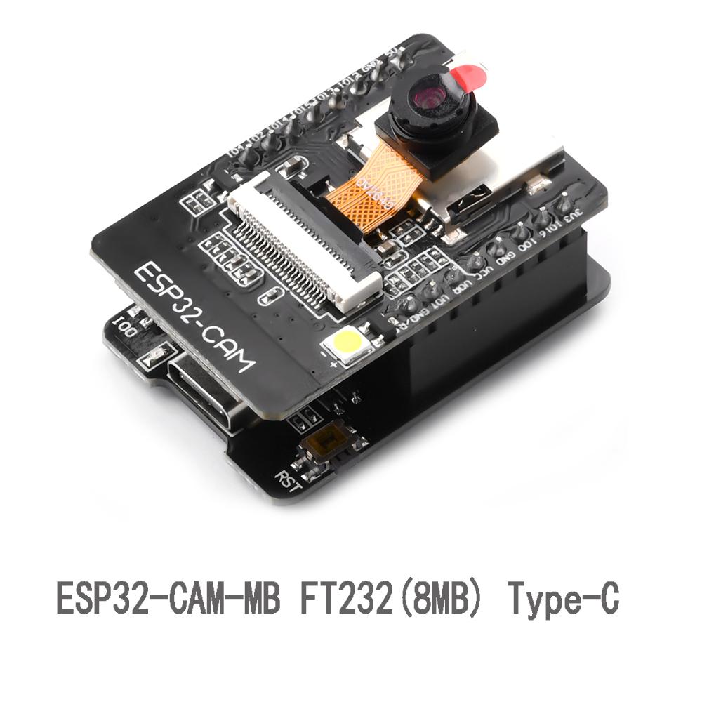 ESP11-CAM ESP11-CAM-MB Type-C USB ESP11 Последовательный в WiFi ESP11 CAM Плата разработки CH111 FT111 1V Bluetooth Камера OV1611