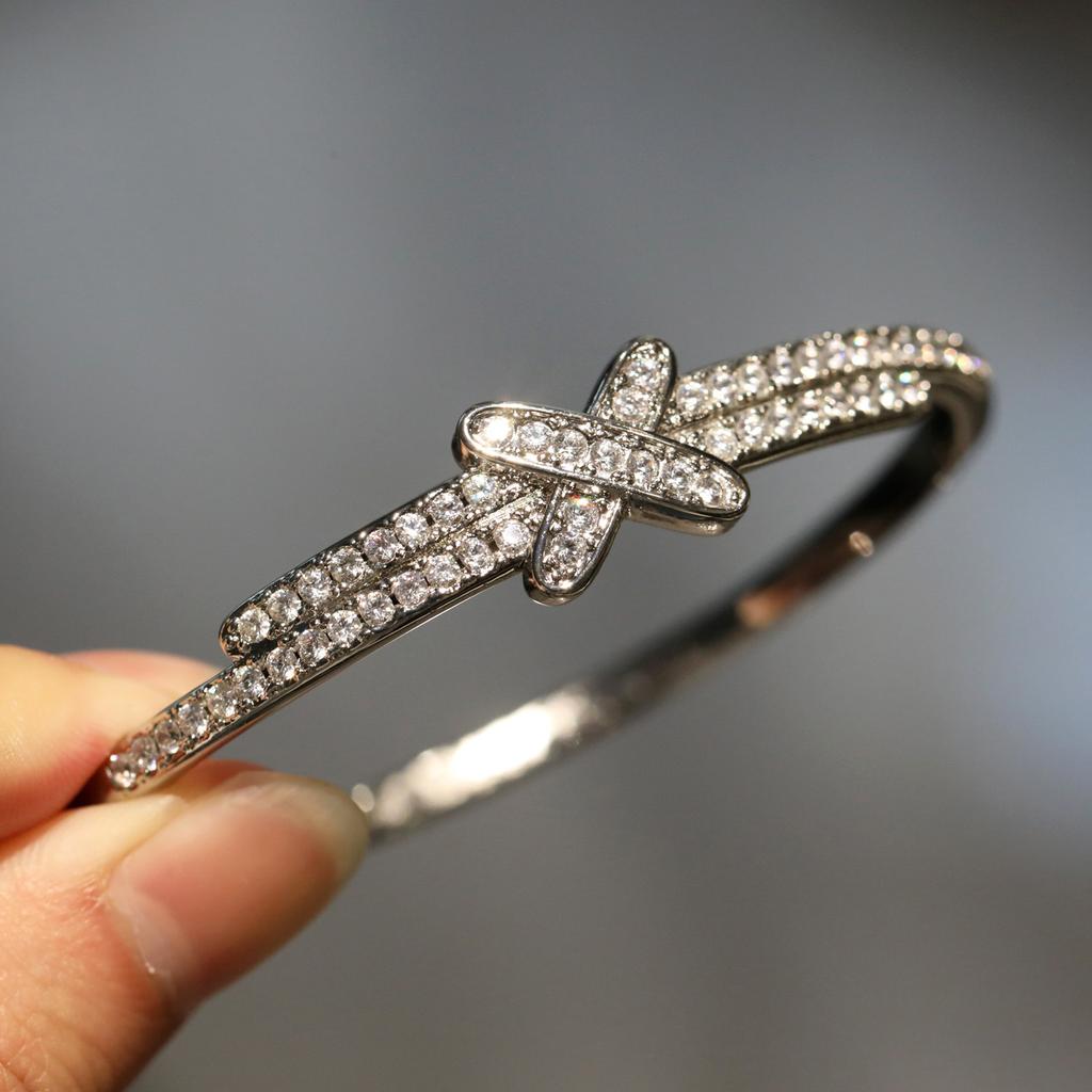 High Quality Zircon Bracelet, Personalized Knot Cross Bracelet Jewelry Women