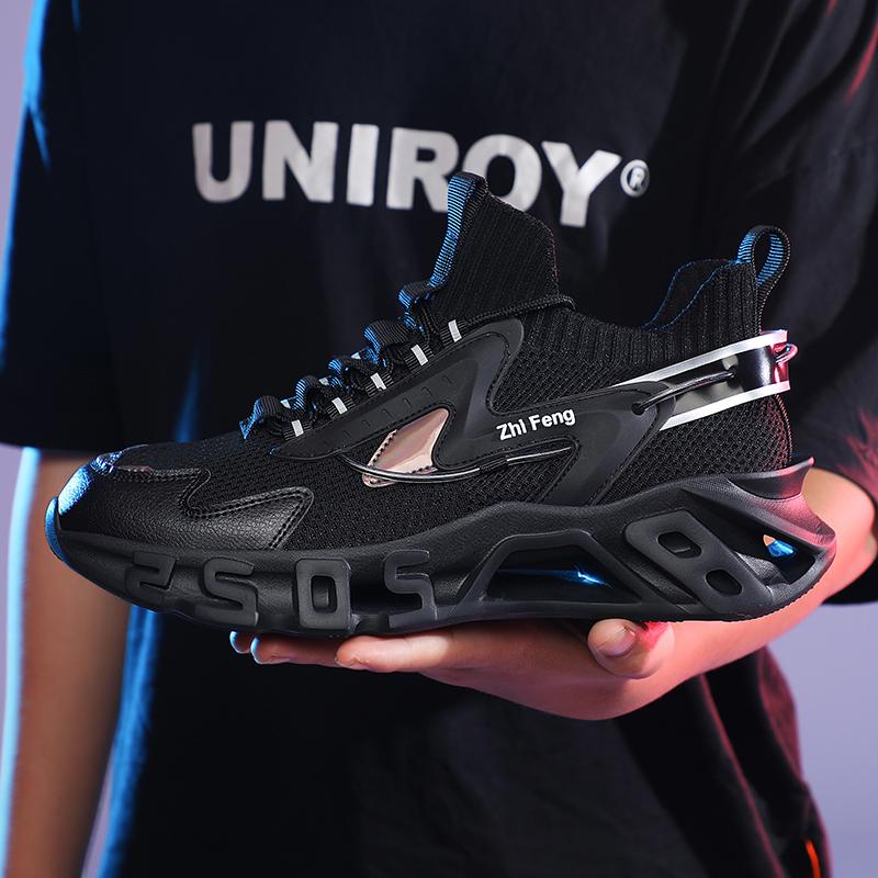 Спортивные кроссовки, мужские сетчатые дышащие повседневные туфли на платформе, мужские кроссовки в уличном стиле, женские кроссовки для бега, пара