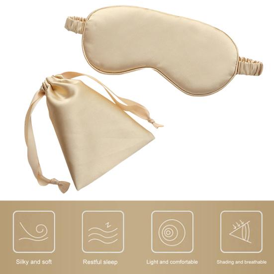 Eye Shade Convenient No Eye Pressure Compact Eye Patch Sleep Silky Eye Cover Eyeshade Cover Travel Accessory