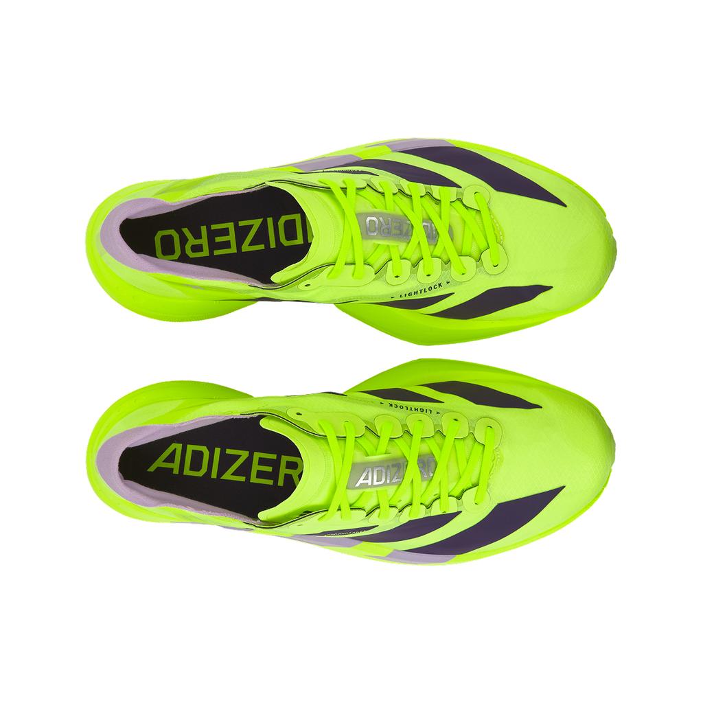 adidas Adizero Adios Pro 4 Солнечный Желтый Сливовый Мужские Кроссовки Аура-Сливовый Пудрово-Сливовый JP6623