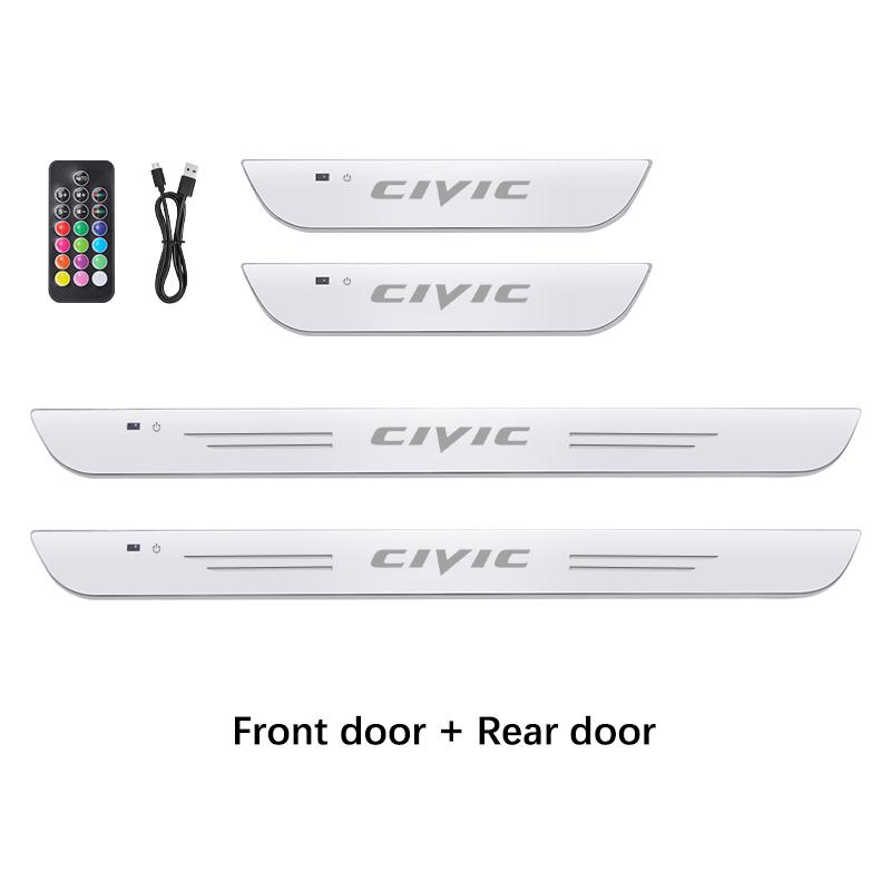 Car Wireless LED Threshold Light Accessories For Honda Type R Accord Civic Passport HR-V City CR-V FIT WR-V Jazz Pilot Odyssey CH5