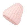 Women Winter Hat Solid Color Thick Warm Knit Hat Brimless Ribbed Breathable Hat with Good Elasticity Headwear