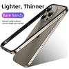 Natural Titanium Gray Metal Aluminum Silicone Bumper Case for Iphone 15 Pro Max 14 Plus 13 12 15Pro 14Pro 12Pro 13Pro 15Plus 14Plus Phone Accessories
