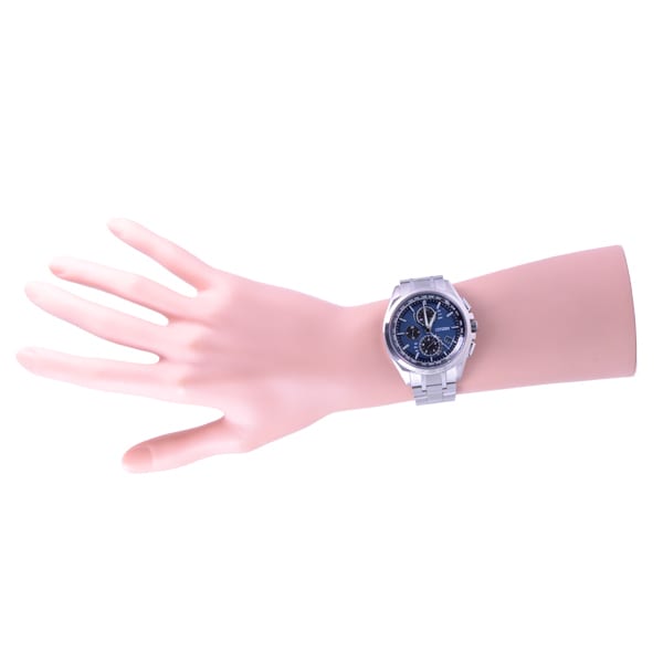 Citizen АТ8040-57Л ( Смотреть ATTESA Eco-Drive радиоуправляемый Прямой полет Аналоговый дисплей Тонкий) Круглый