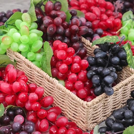 Искусственный виноград, реалистичное широкое применение, мягкая имитация растения, искусственные фрукты, опора для домашнего декора