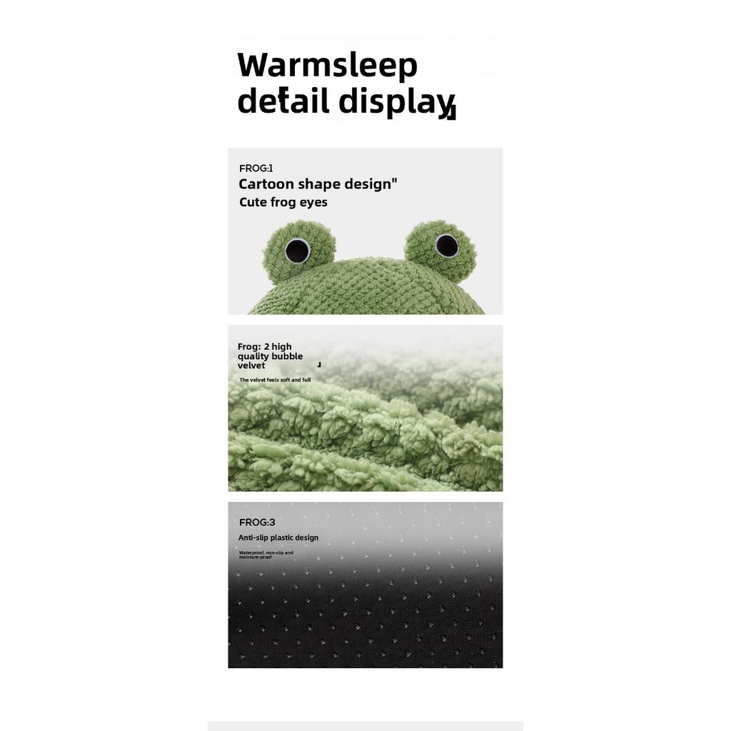 Теплый матрас для собаки, Удобная и мягкая кровать для кошки в стиле лягушки, Подходит для маленьких кошек