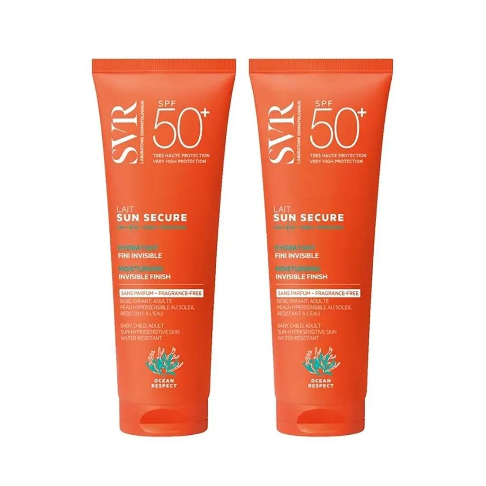 SVR Sun Secure Invisible Moisturizing Sunscreen Lotion Unscented SPF50+ 250ml 2 Pieces