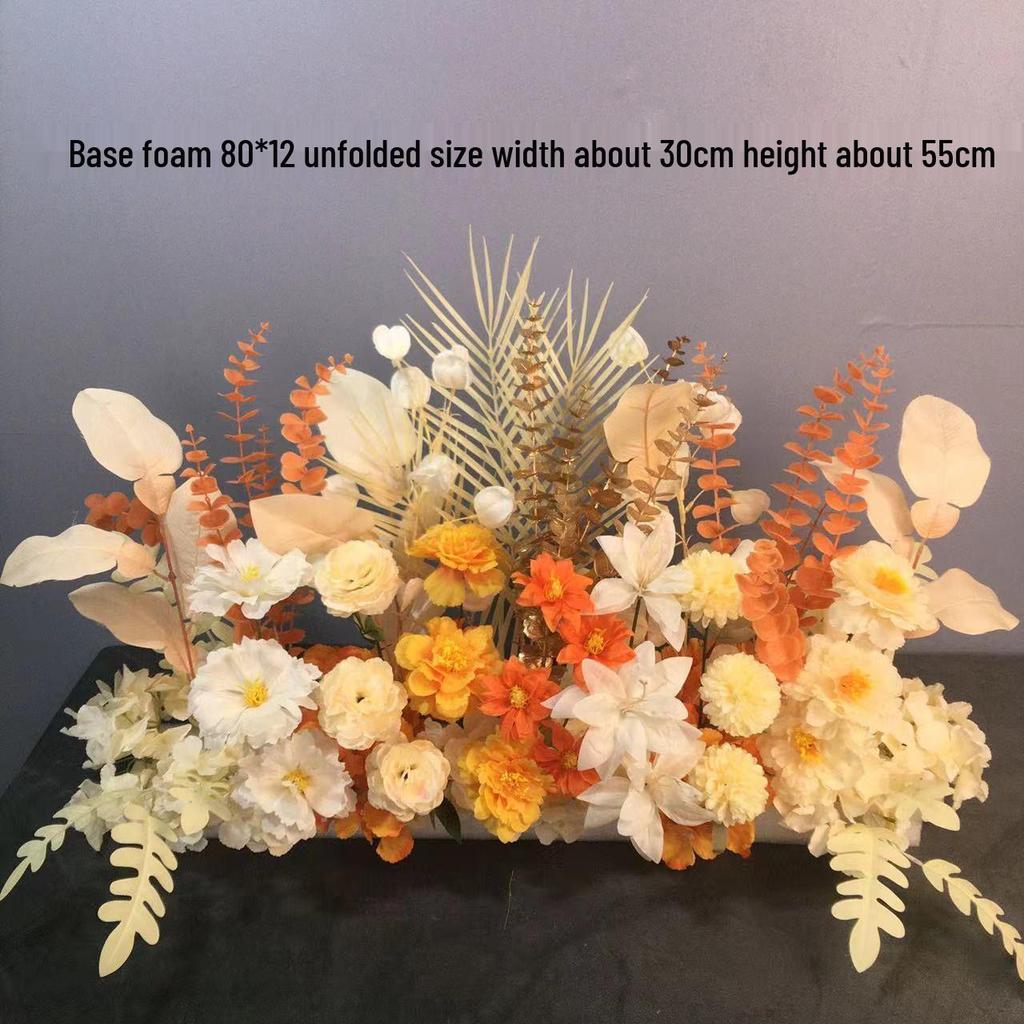 Большой набор для украшения свадебной дорожки и Т-сцены из шелковых цветов