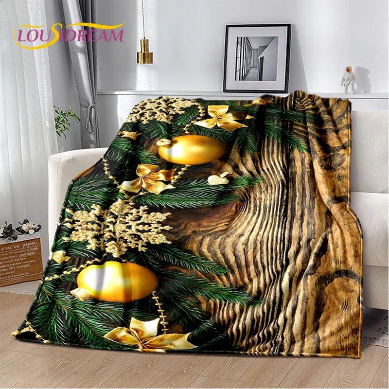 Merry Christmas Tree Santa Claus Gift Plush Blanket,Flannel Blanket Throw Blanket for Living Room Bedroom Bed Sofa Picnic Hiking