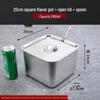 Квадратная коммерческая коробка для специй из нержавеющей стали