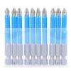 10Pcs Electric Screwdriver Bit Set Anti Slip S2 Steel Cross Magnetic Drill Bits PH2 X 70mm