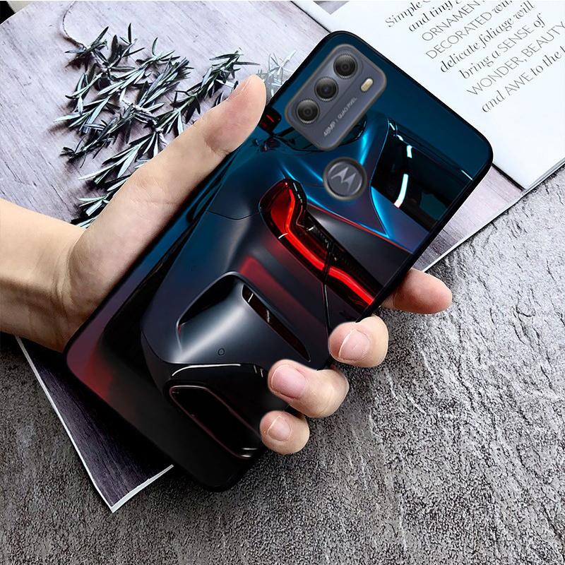 Чехол для телефона с автомобильными фонарями для Motorola Moto G22 G60 G52 G9 G7 Plus G8 Power G100 G Stylus G30 G10 GPure
