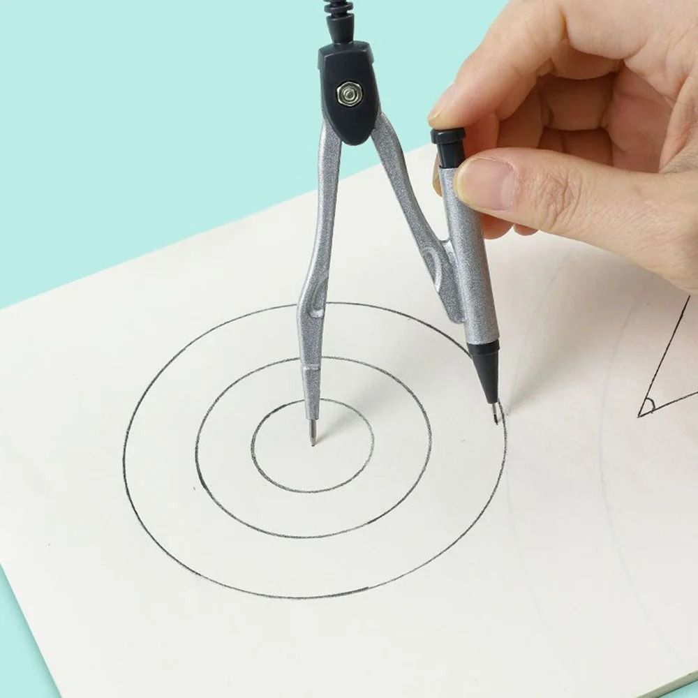 8Pcs/Set Measuring Ruler Pencil Compass Kit Multi-Function Drawing Stationery Students