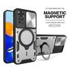 Magsafe Magnetic Camera Защитный чехол для Xiaomi Redmi Note 11 Pro 11E Pro Armor Hybrid Metal Ring Задняя крышка для Note 11s 11A
