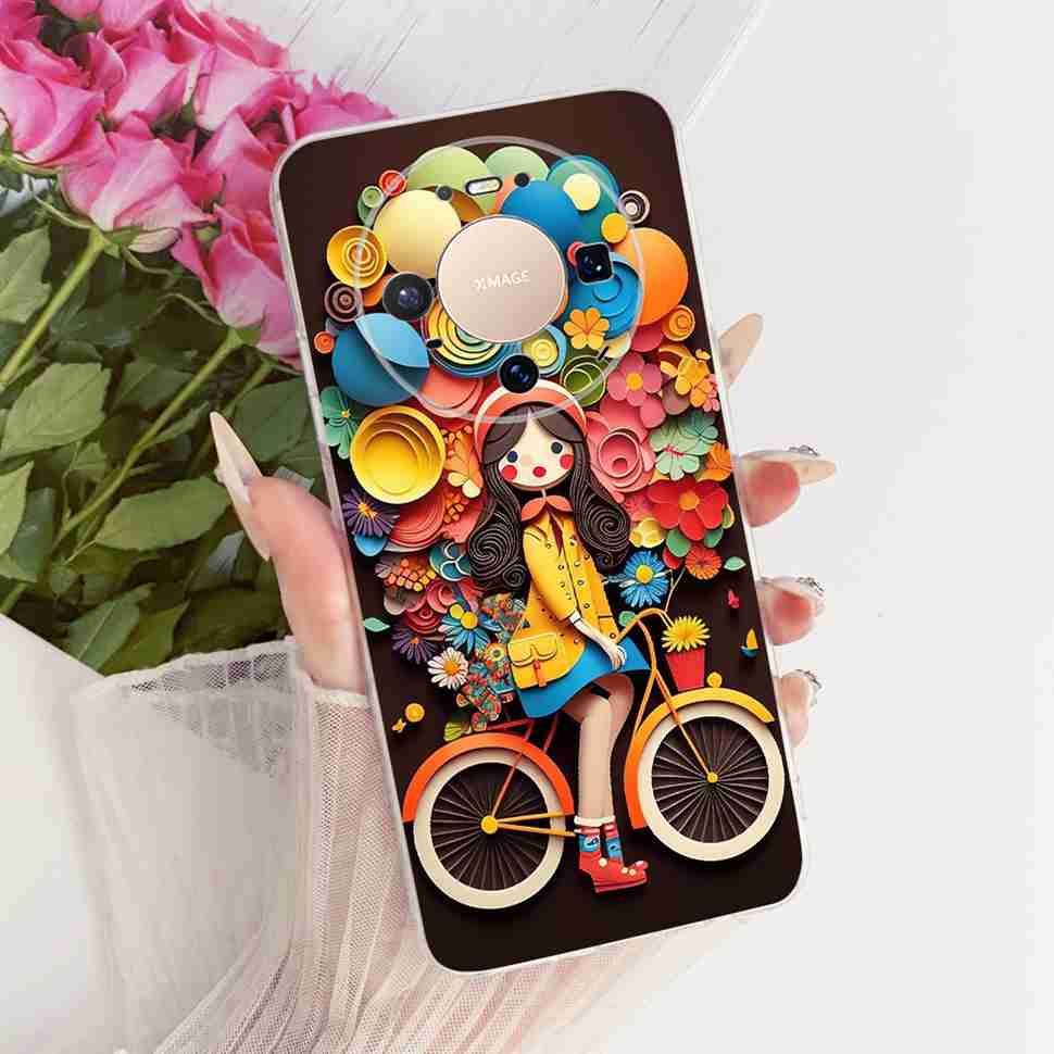 Чехол для Huawei Mate 80 5G 2025 VYG-AL00 Мягкий силиконовый Чехол-крышка с рисунком в виде сердца Для Huawei Mate80 Mate 80 TPU Fundas