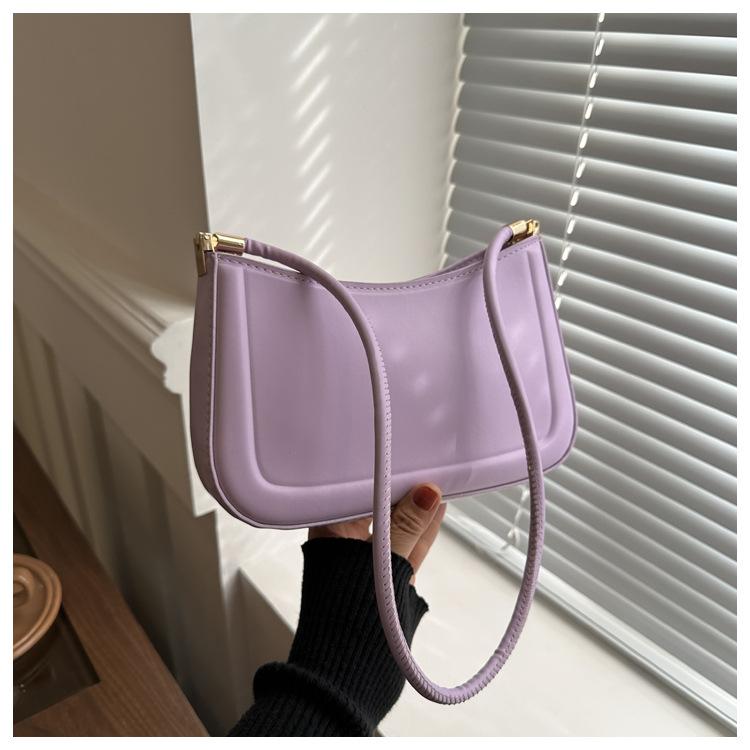 Ретро популярная в этом году сумка женская сумка 2024 новый тренд мода повседневная однотонная текстура подмышками модная женская сумка