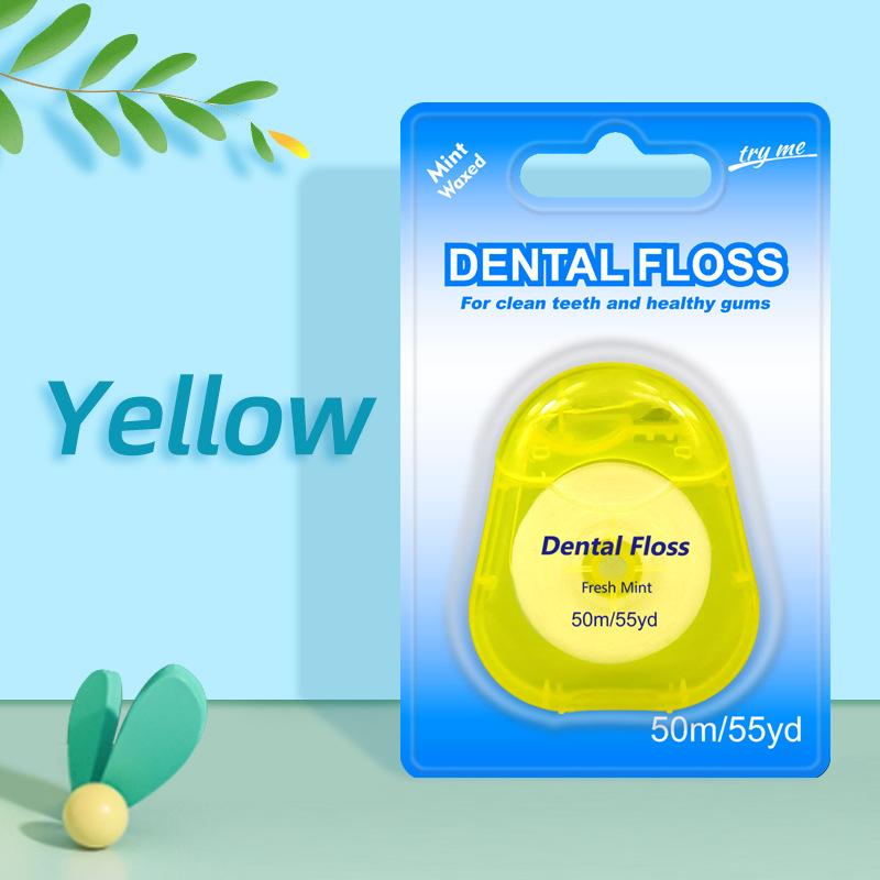 Wax-coated Mint Breath Freshener Disposable Dental Floss