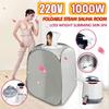 2L 220V 60Hz 1000W Indoor Foldable Portable Steam Sauna Room Tent Loss Weight Slimming Skin Spa AU Plug for Personal Health Care