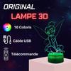 Lampe De Chevet 3D LED Fée Clochette, Veilleuse Changement De Couleurs, Lampe Tactile Bureau Et Chambre Enfant, Idée Cadeau Deco