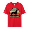 Mens Australian Cattle Dog Sunset Silhouette Tshirt Casual Tops T Shirt Mens Tops Tshirts Brand Clothing