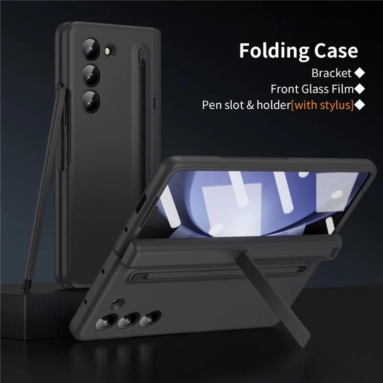 Для Samsung Galaxy Z Fold5 5G Full Guard Case Жесткий чехол для телефона с подставкой для ПК со стеклянной пленкой и стилусом
