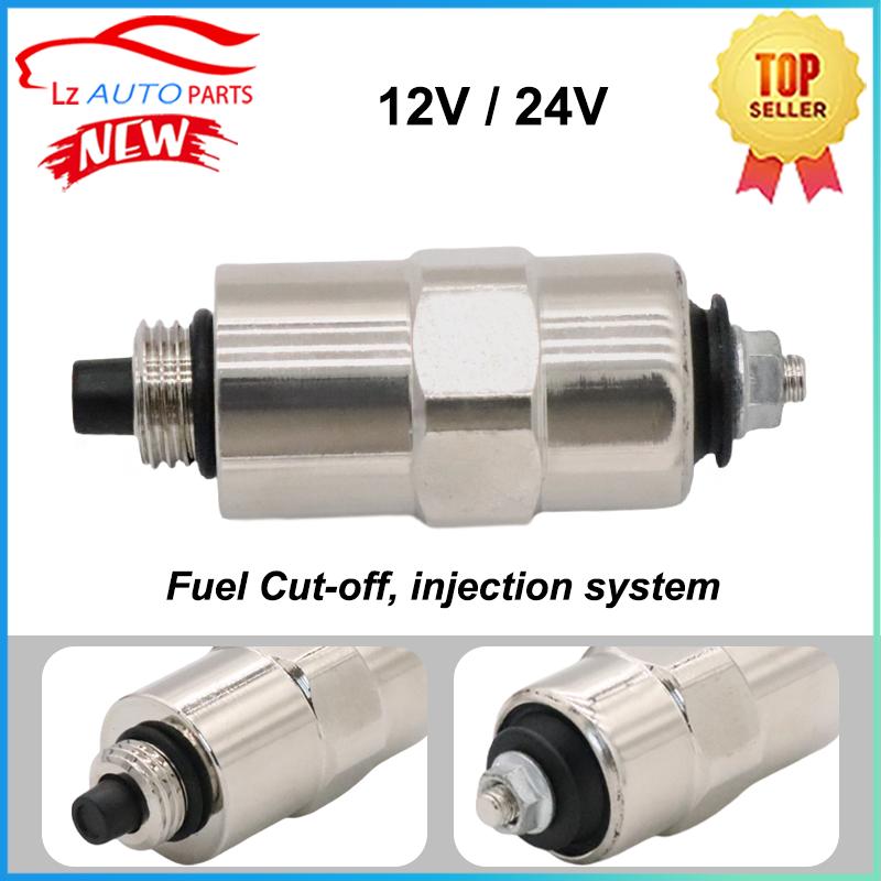 12V 24V Fuel Stop Solenoid Valve 7185-900W 7167-620A for Delphi Lucas Cav Fuel Cut-off, Injection System RE54064 9986316 9009049