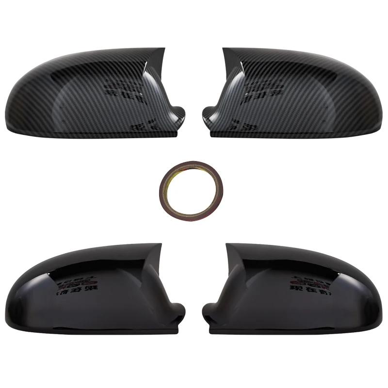 Боковая зеркальная крышка Bat для Golf 5 VW 2003-2009 GTI R32, автомобильные аксессуары, блестящее пианино, черный тюнинг, автоспорт, дизайн летучей мыши TSI TDI FSI